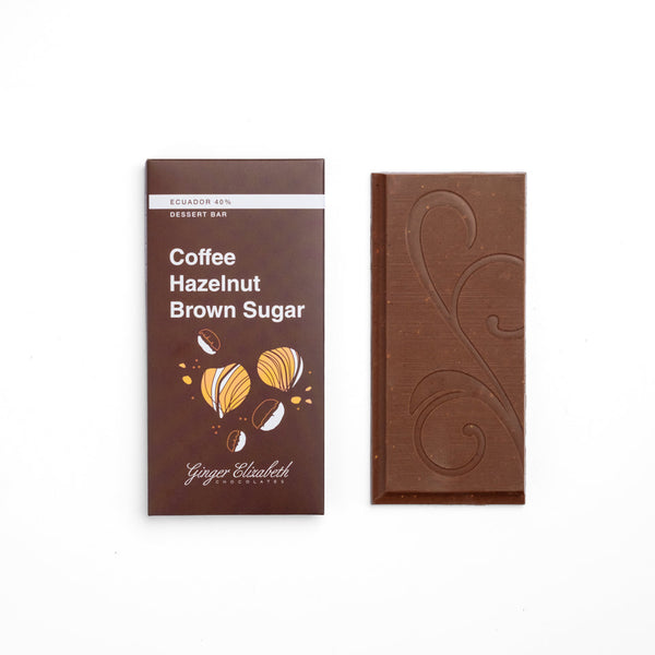 Coffee Hazelnut Brown Sugar Dessert Bar – Ginger Elizabeth Chocolates