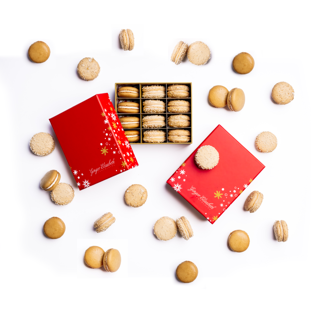 12 Piece Winter Macaron Box