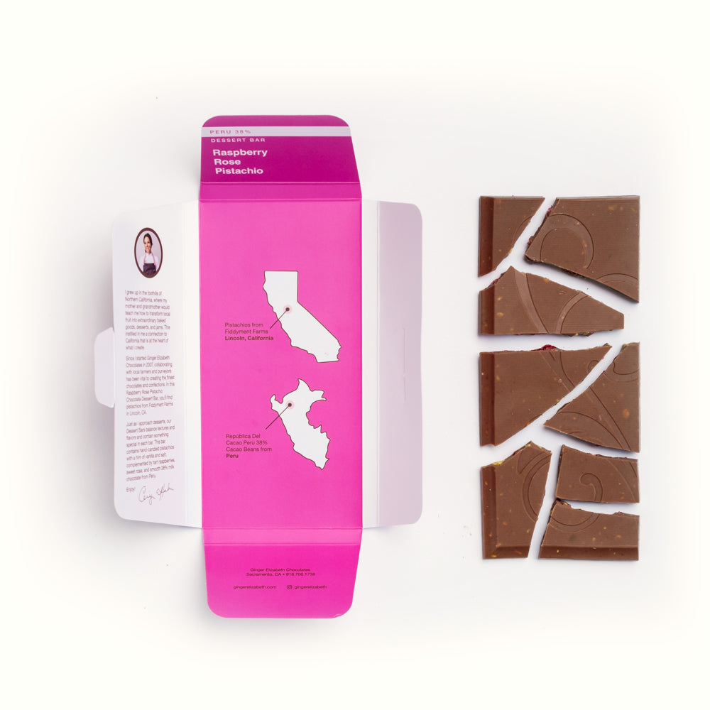 Raspberry Rose Pistachio Dessert Bar