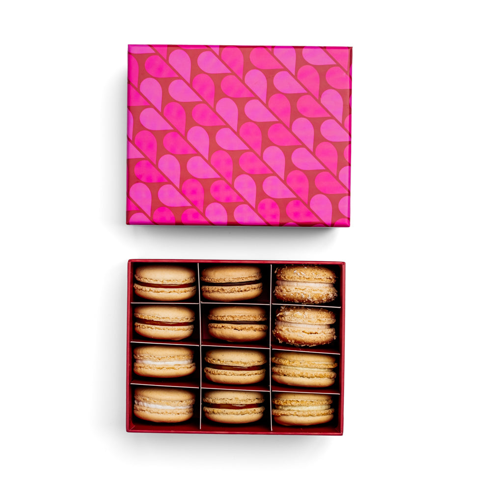 12 Piece Classic Valentine's Macaron Box