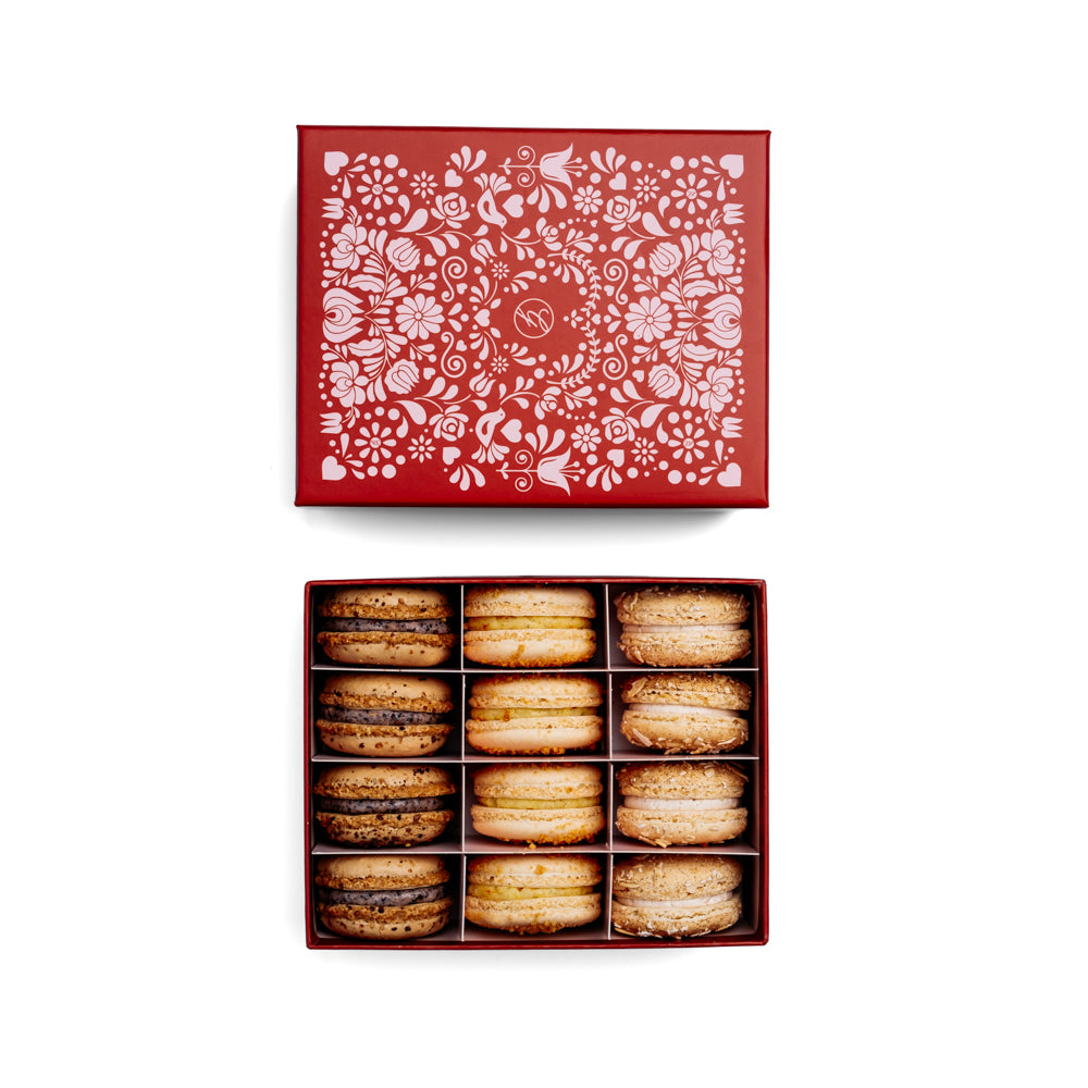 12 Piece Valentine's Macaron Collection