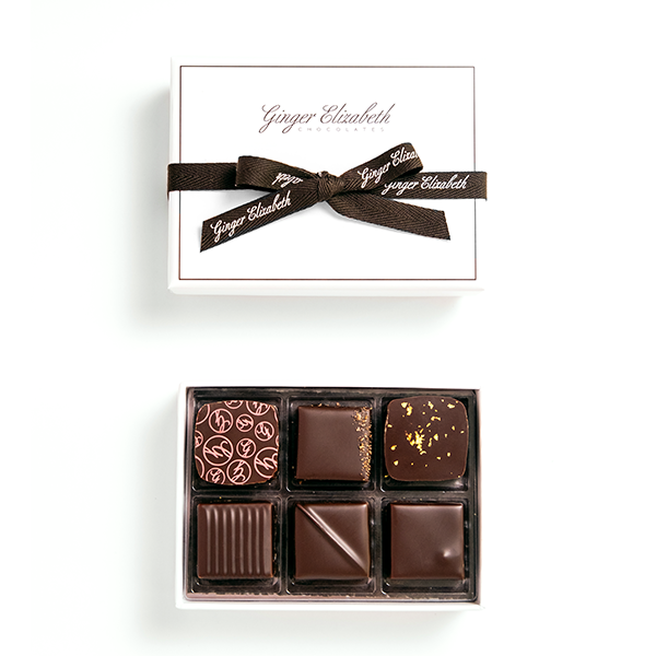 6-Piece Box of Chocolates: All Dark
